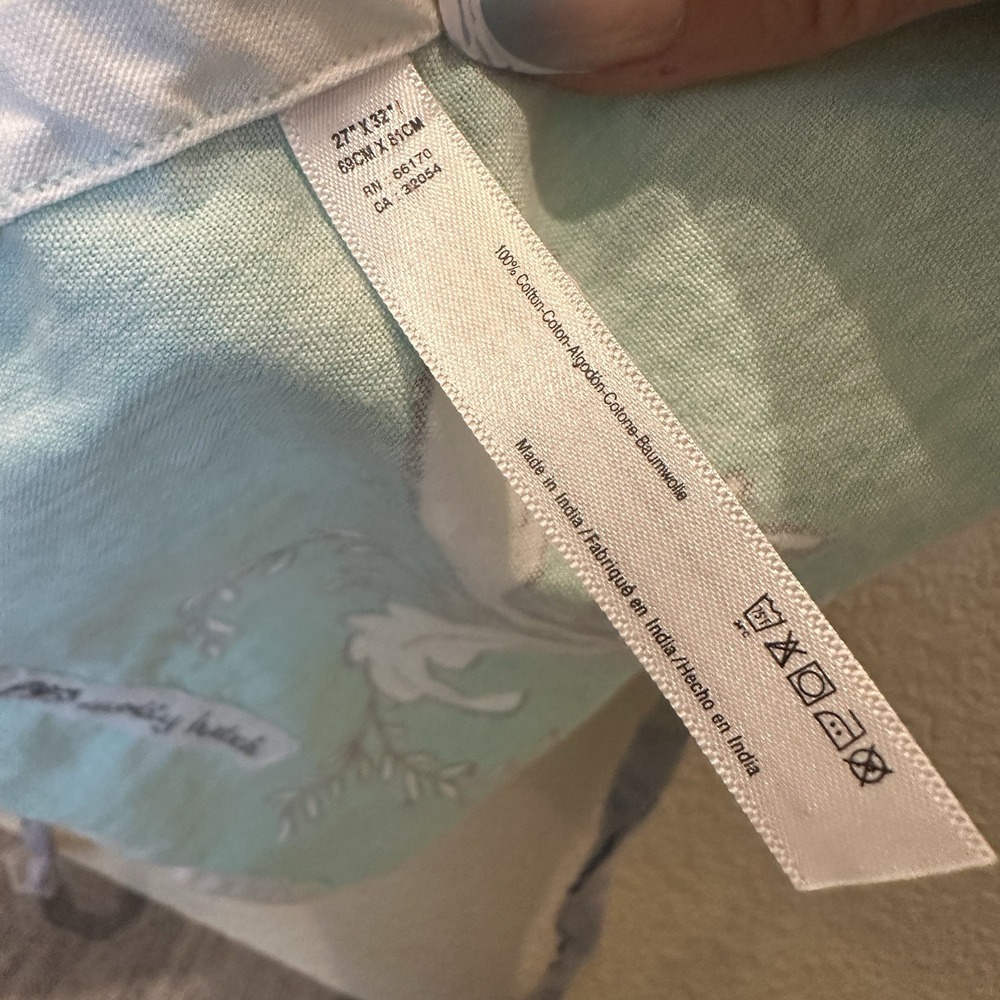 Anthropologie Molly Hatch Apron Make it Happen Blue Shower Hostess Mom 27x32 - Picture 5 of 5